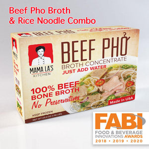 Mama La's Beef Pho & Rice Noodle Combo